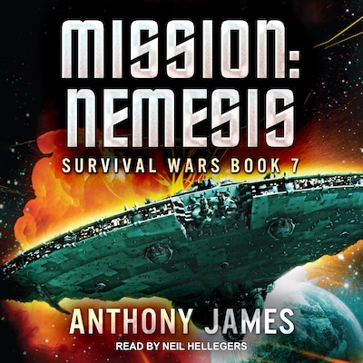 Mission: Nemesis – omslag til lydbogen af Anthony James