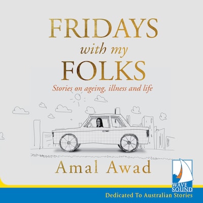 Fridays With My Folks – omslag til lydbogen af Amal Awad