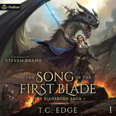 The Song of the First Blade – omslag til lydbogen af T.C. Edge