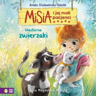 Niesforne zwierzaki – okładka audiobooka, autor Aniela Cholewińska-Szkolik