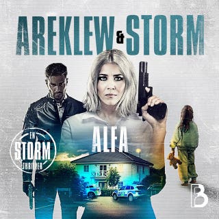 Alfa – omslag till ljudboken av Alex Storm,Lina Areklew