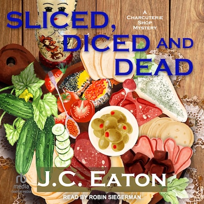 Sliced, Diced, and Dead – omslag til lydbogen af J.C. Eaton
