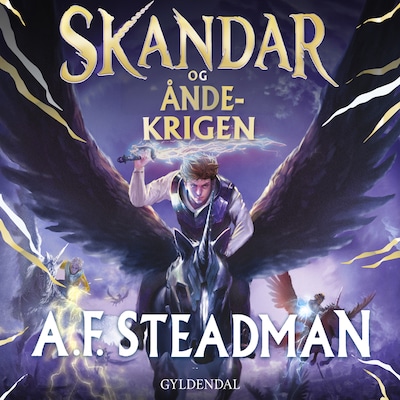 Skandar 5 - Skandar og åndekrigen – omslag til lydbogen af Annabel Steadman