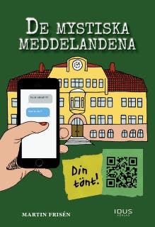 De mystiska meddelandena – omslag till ljudboken av Martin Frisén