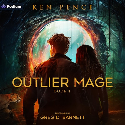 Outlier Mage: Magic Tech – omslag til lydbogen af Ken Pence