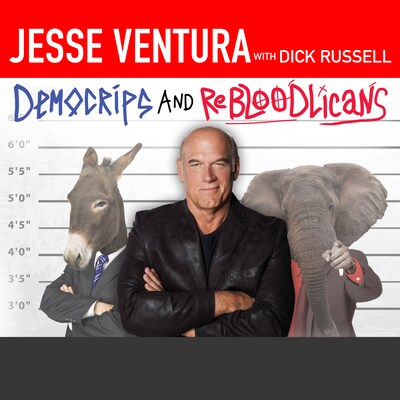 DemoCRIPS and ReBLOODlicans – omslag til lydbogen af Dick Russell, Jesse Ventura