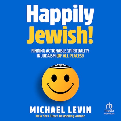 Happily Jewish – omslag til lydbogen af Michael Levin