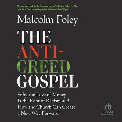 The Anti-Greed Gospel – omslag til lydbogen af Malcolm Foley