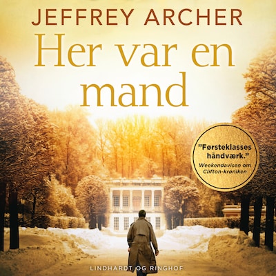 Her var en mand – omslag til lydbogen af Jeffrey Archer