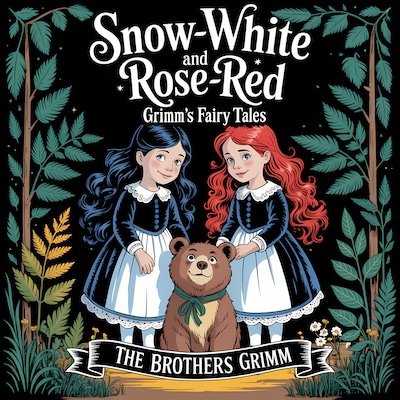 Snow White and Rose Red (Grimm's Fairy Tales) – omslag til lydbogen af Brothers Grimm
