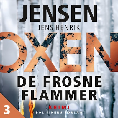 OXEN – De frosne flammer – omslag til lydbogen af Jens Henrik Jensen