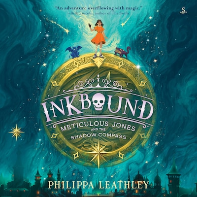 Inkbound: Meticulous Jones and the Shadow Compass – omslag til lydbogen af Philippa Leathley