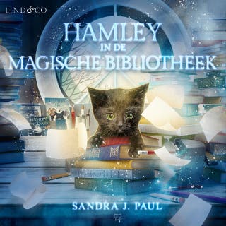 Hamley in de magische bibliotheek – omslag van het luisterboek van Sandra J. Paul