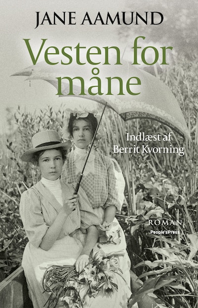 Vesten for måne – omslag til lydbogen af Jane Aamund