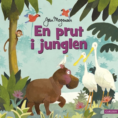 En prut i junglen – omslag til lydbogen af Jan Mogensen