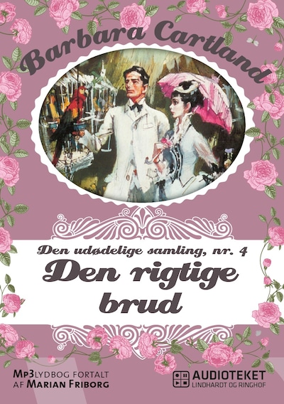Den rigtige brud – omslag til lydbogen af Barbara Cartland