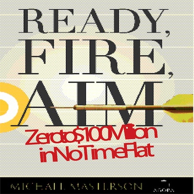Ready, Fire, Aim – omslag til lydbogen af Michael Masterson