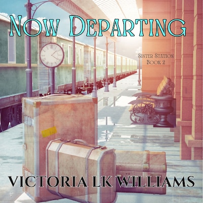 Now Departing – omslag til lydbogen af Victoria LK Williams