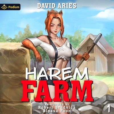 Harem Farm – omslag til lydbogen af David Aries
