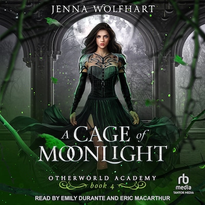 A Cage of Moonlight – omslag til lydbogen af Jenna Wolfhart