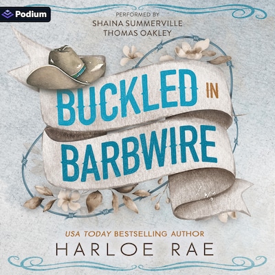 Buckled in Barbwire – omslag til lydbogen af Harloe Rae