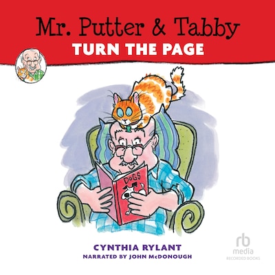 Mr. Putter & Tabby Turn the Page – omslag til lydbogen af Cynthia Rylant
