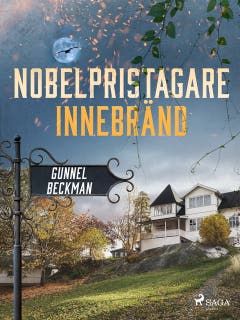 Nobelpristagare innebränd – omslag till ljudboken av Gunnel Beckman