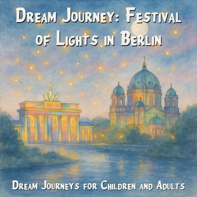Dream Journeys for Children and Adults, Dream Journey: Festival of Lights in Berlin (Unabridged) – omslag til lydbogen af Claudia Schröder