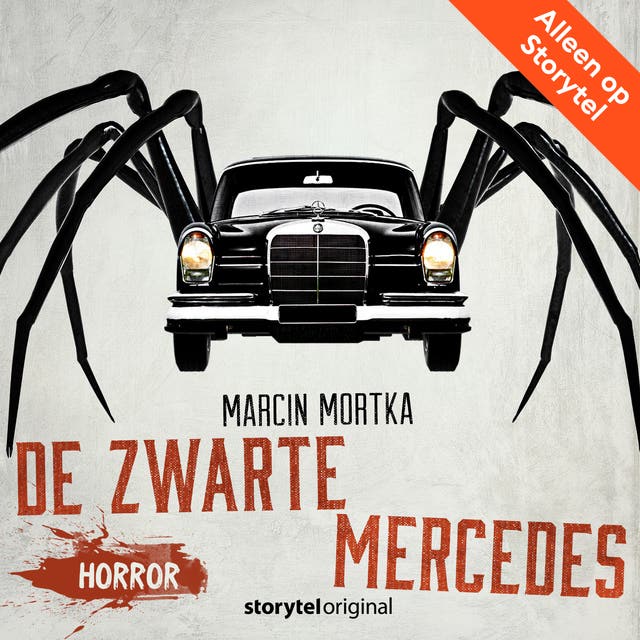 Horror: De zwarte mercedes – omslag van het luisterboek van Marcin Mortka