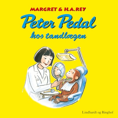 Peter Pedal hos tandlægen – omslag til lydbogen af H.A. Rey