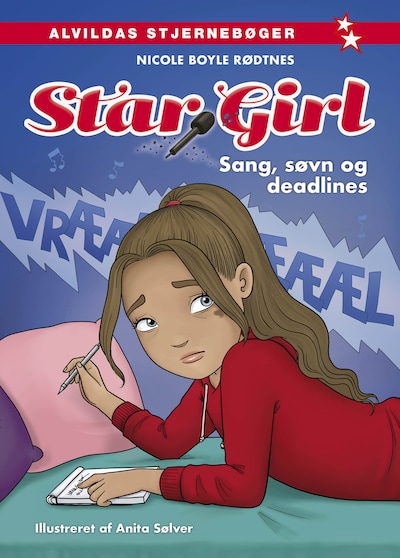 Star Girl 18: Sang, søvn og deadlines – omslag til lydbogen af Nicole Boyle Rødtnes