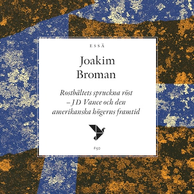 Rostbältets spruckna röst – omslag till ljudboken av Joakim Broman