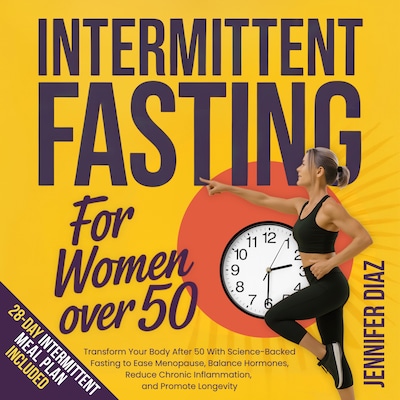 Intermittent Fasting for Women Over 50 – omslag til lydbogen af Jennifer Diaz