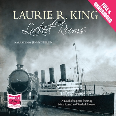 Locked Rooms – omslag til lydbogen af Laurie R. King