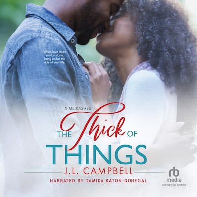 The Thick of Things – omslag til lydbogen af J.L. Campbell