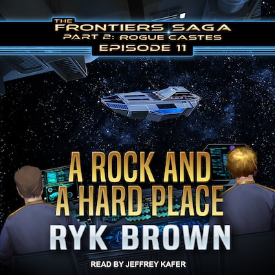 A Rock and a Hard Place – omslag til lydbogen af Ryk Brown