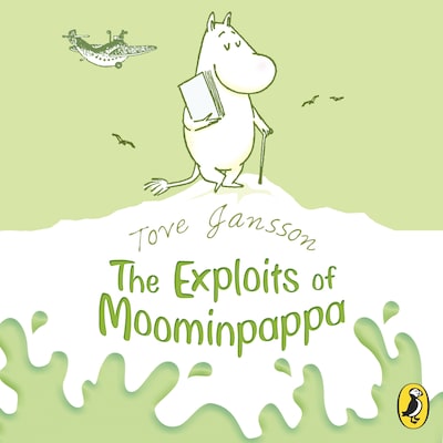 The Exploits of Moominpappa – omslag til lydbogen af Tove Jansson