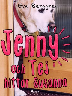 Jenny och Tej hittar Susanna – omslag till ljudboken av Eva Berggren