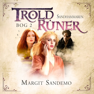 Troldruner 2 - Sandhammaren – omslag til lydbogen af Margit Sandemo