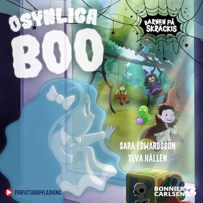 Osynliga Boo – omslag till ljudboken av Sara Edwardsson, Ylva Hällen