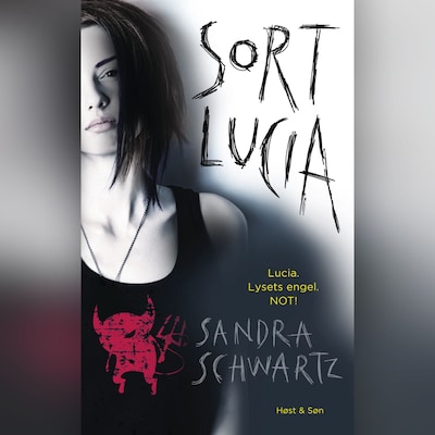 Sort Lucia – omslag til lydbogen af Sandra Schwartz