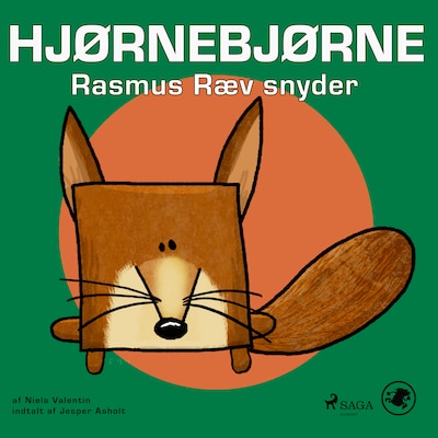 Hjørnebjørne 23 - Rasmus Ræv snyder – omslag til lydbogen af Niels Valentin