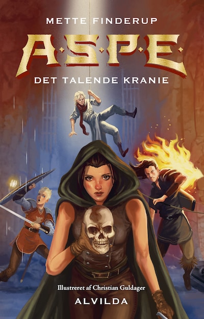 A.S.P.E. 8: Det talende kranie – omslag til lydbogen af Mette Finderup