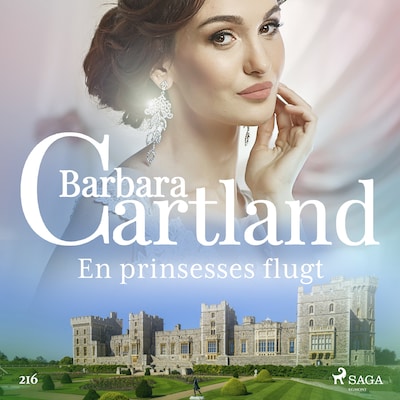 En prinsesses flugt – omslag til lydbogen af Barbara Cartland
