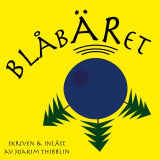 Blåbäret – omslag till ljudboken av Joakim Thibblin