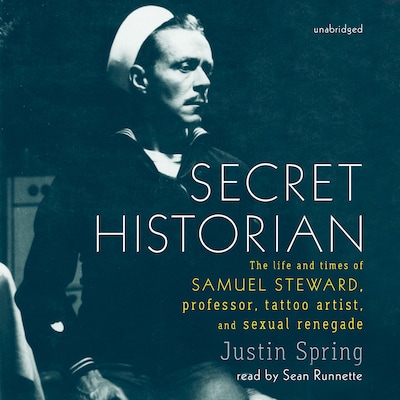 Secret Historian – omslag til lydbogen af Justin Spring
