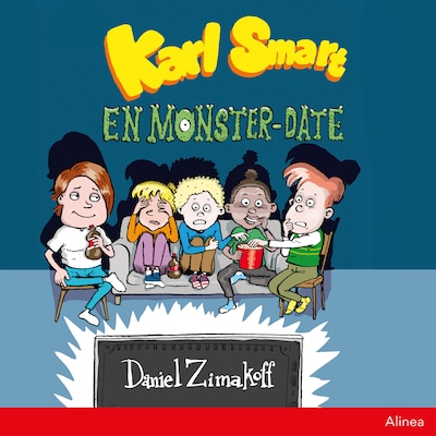 Karl Smart - En monster-date – omslag til lydbogen af Daniel Zimakoff