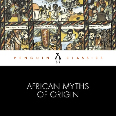African Myths of Origin – omslag til lydbogen af Stephen Belcher