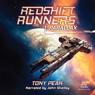 Parallax: A Space Opera Adventure – omslag til lydbogen af Tony Peak