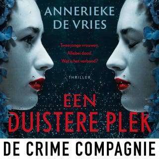 Een duistere plek: Twee jonge vrouwen. Allebei dood. Wat is het verband? – omslag van het luisterboek van Annerieke de Vries